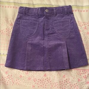 Tangerine Shimmering Purple Kids Skirt